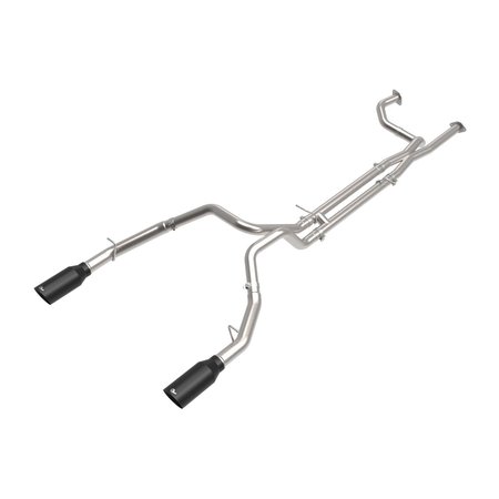 AFE Stainless Steel, With Muffler, 3 Inch to 3.5 Inch Pipe Diameter, Dual Exhaust With Dual Exit 49-32084-B